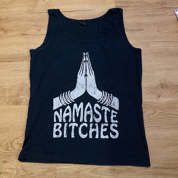 Anvil Tops - Anvil Navy Graphic Tank Top